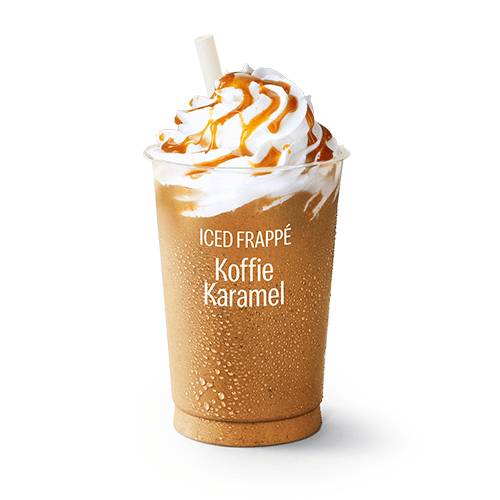 Iced Frappé Koffie Karamel