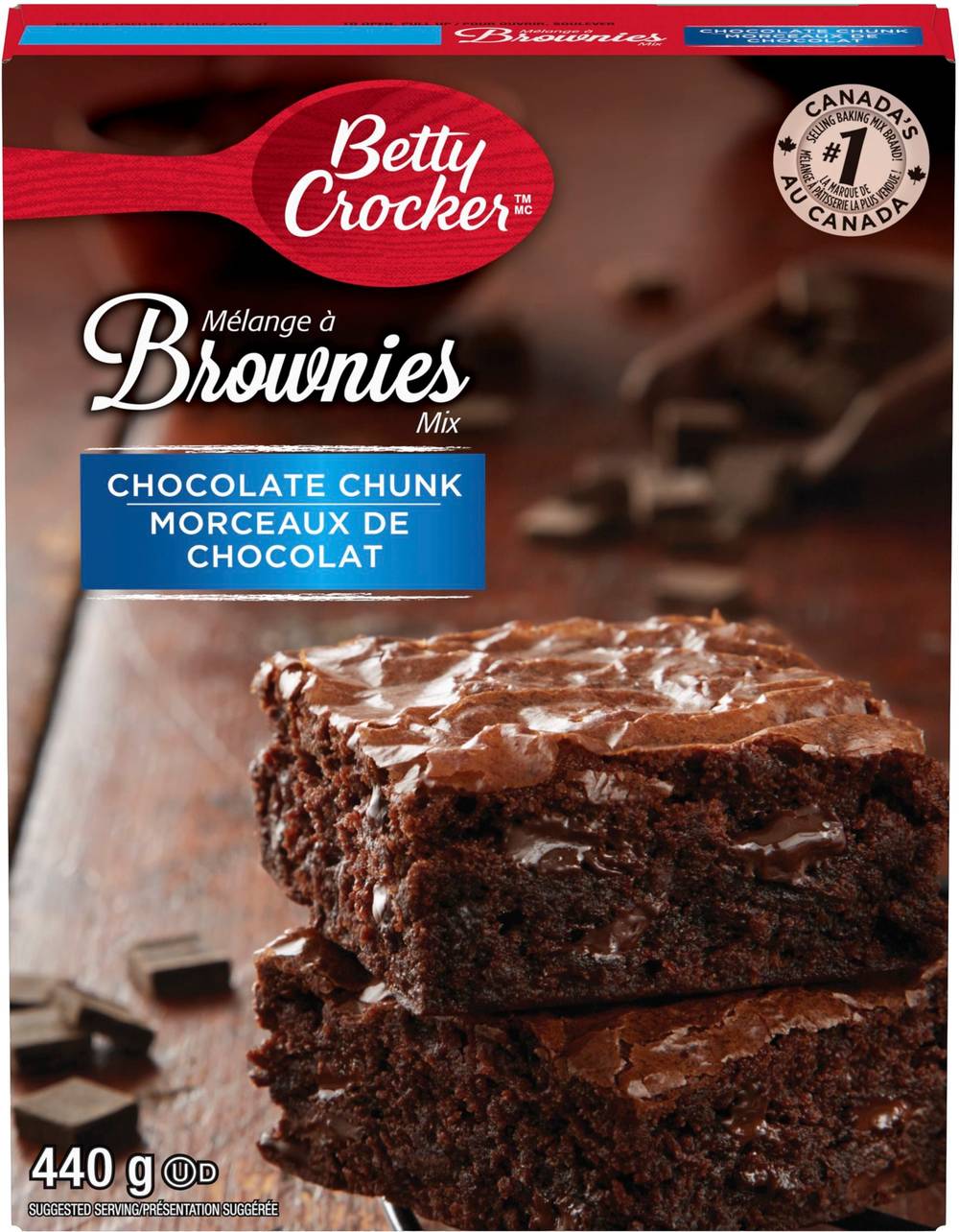 Betty Crocker Chocolate Chunk Brownies Mix (440 g)