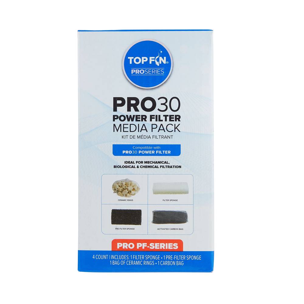 Top Fin Pro 30 Power Filter Media pack (4 ct)