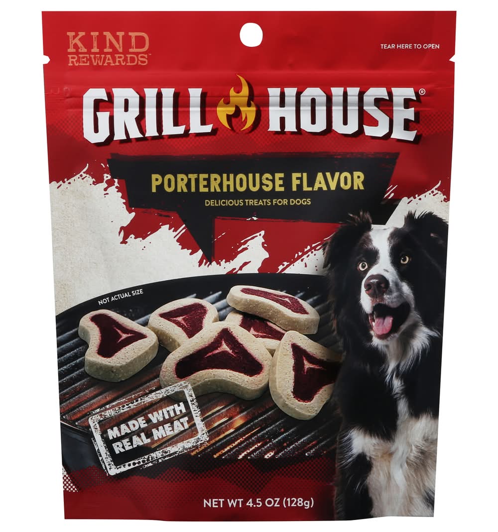 Kind Rewards Grill House Porterhouse Flavor Treats For Dogs (4.5 oz)