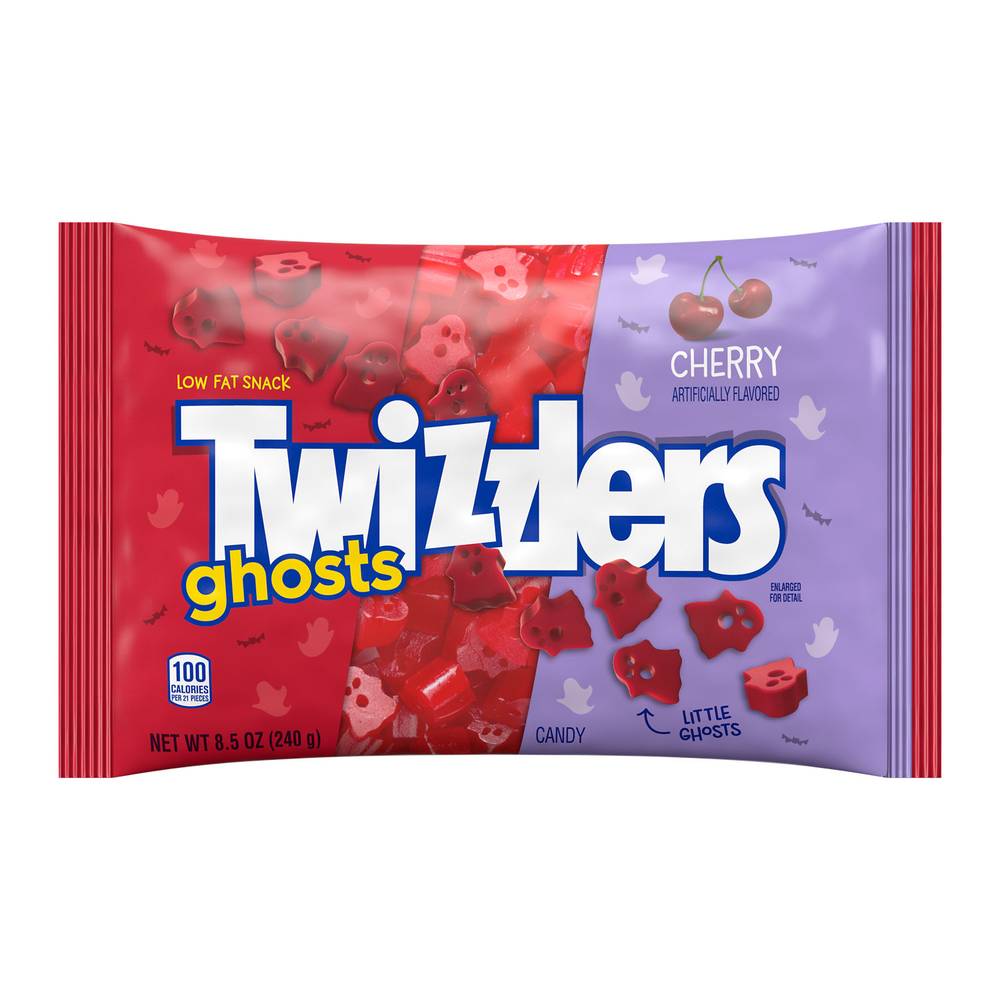 Twizzlers Ghosts Halloween Candy, Cherry (8.5 oz)