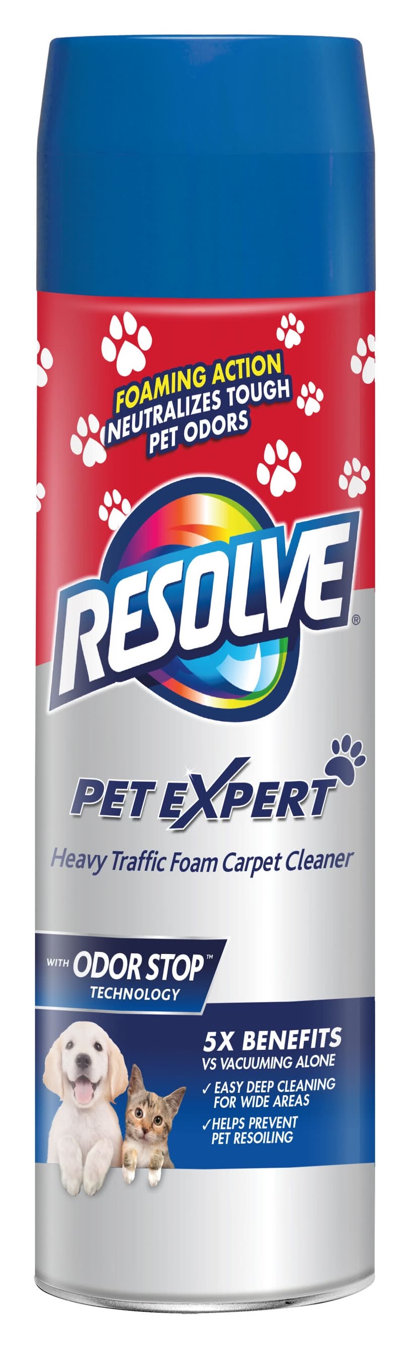 Resolve Pet Expert Spot remover Deodorizing Foam 22-oz