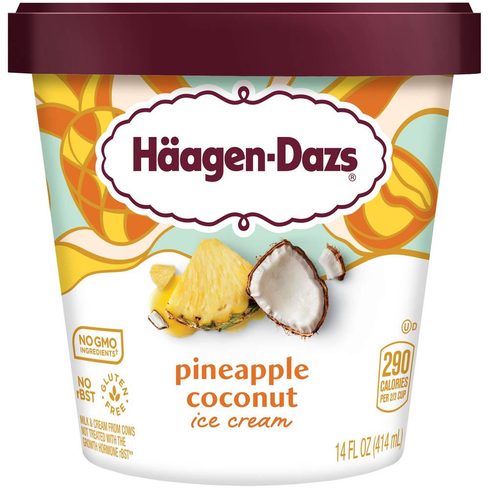 Häagen-Dazs Pineapple Coconut Ice Cream (14 fl oz)