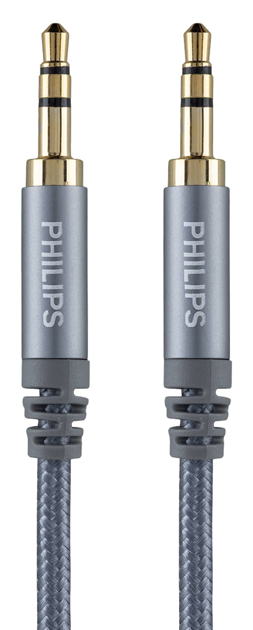 Philips Auxiliary Audio Cable, 3.5 mm, Silver