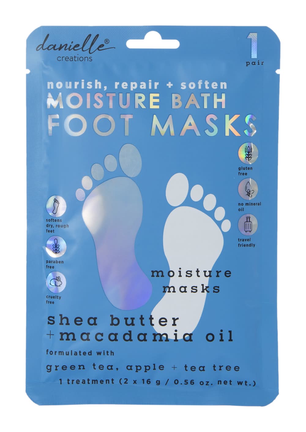 Danielle Creations® Shea Butter & Macadamia Oil Moisture Bath Foot Mask