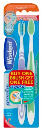 Wisdom Medium Regular Fresh Toothbrush