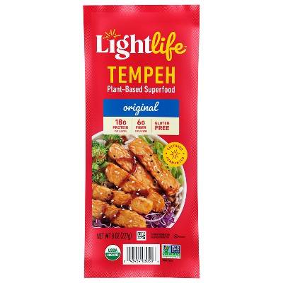 Lightlife Plant Based Vegan Original Organic Tempeh - 8oz