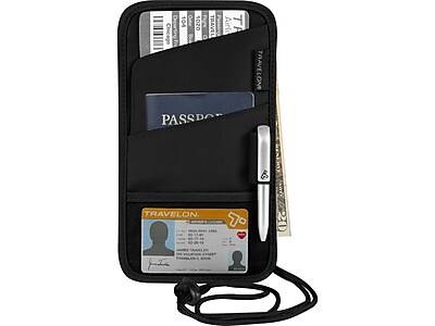 Travelon Polyester ID and Boarding Pass Holder, Black, 9 (42763-500)