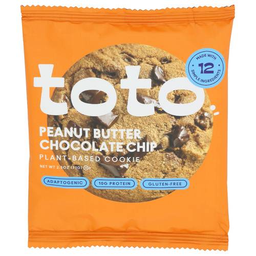 Toto Foods Co Peanut Butter Chocolate Chip Plant-Based Cookie