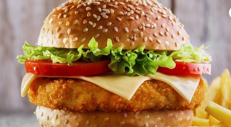 Chicken Burger with Fries