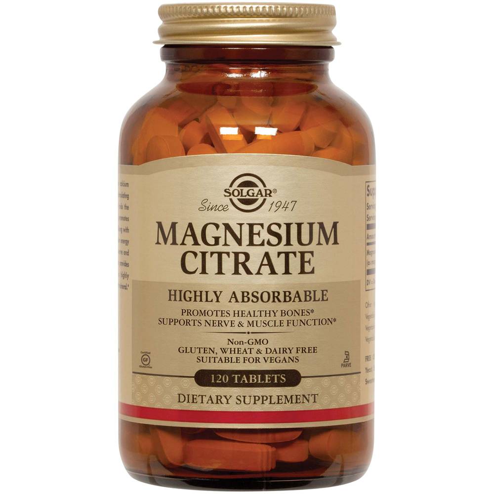 Solgar Magnesium Citrate Highly Absorbable Dietary Supplement