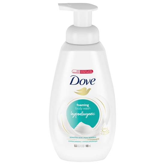 Dove Instant Foaming Sensitive Skin Body Wash (13.5 fl oz)