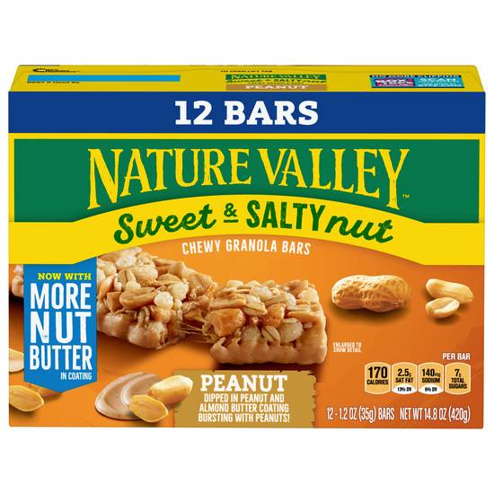 Nature Valley Granola Bars Sweet & Salty Nut Peanut Value pack (12 ct )
