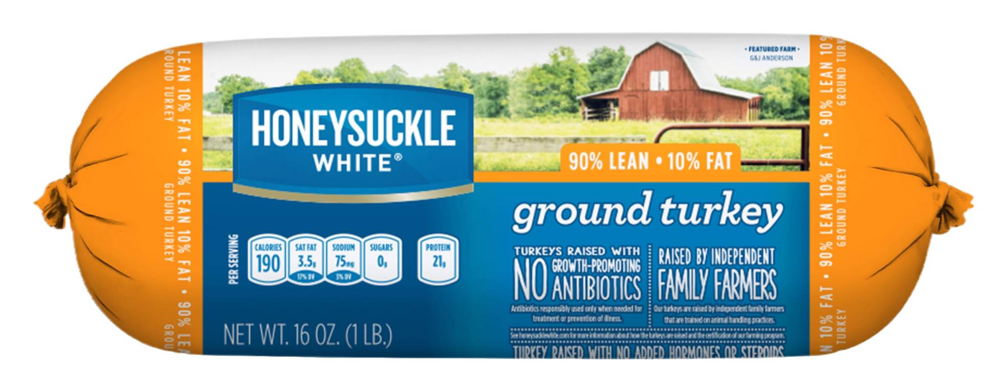 Honeysuckle White 90% Lean 10% Fat Ground Turkey (16 oz)
