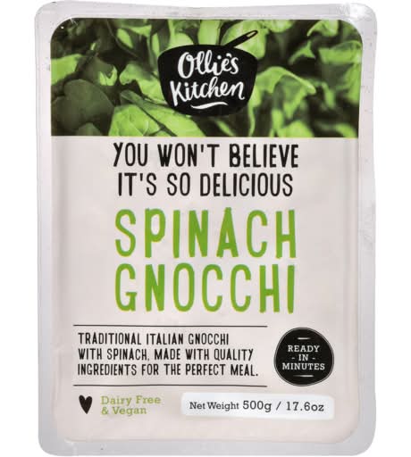 Ollie's Kitchen Spinach Gnocchi 500g