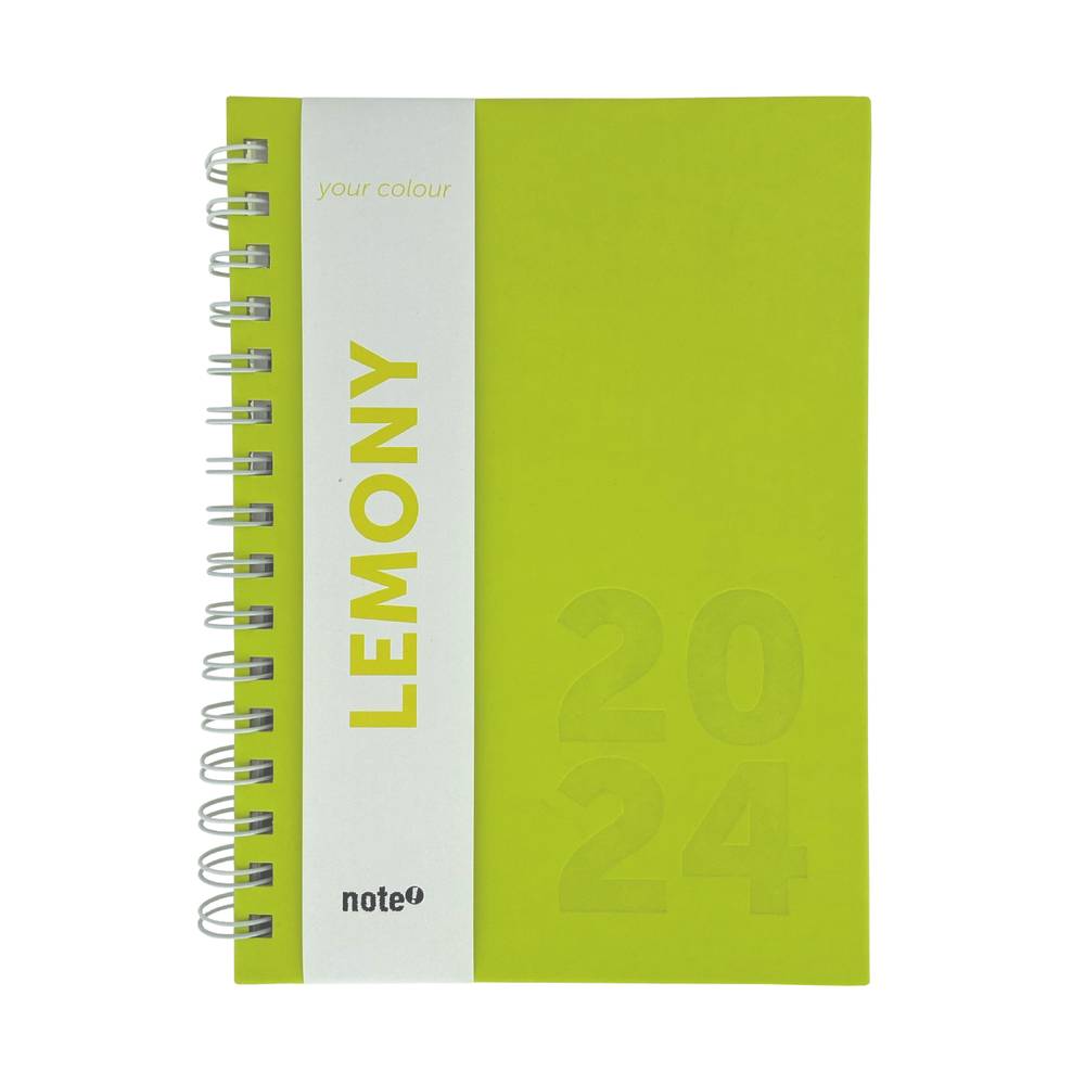 Agenda 2024 Semanal Your Colour Lemony Note!