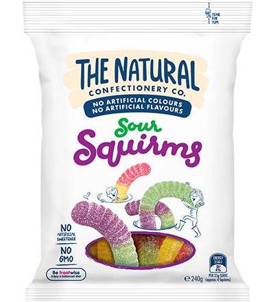 The Natural Confectionery Company squirms family bag 220g
