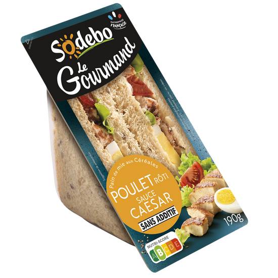 Sodebo - Sandwich le gourmand (poulet rôti - sauce caesar)