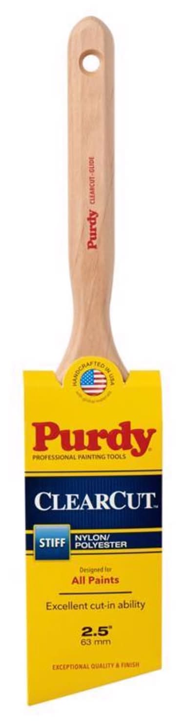 Purdy Clearcut Glide 2-1/2 In. Stiff Angle Trim Paint Brush
