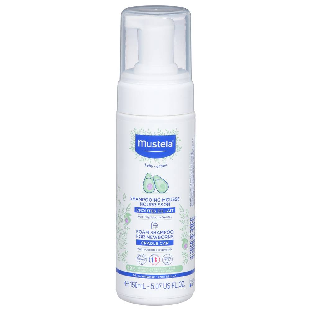 Mustela Cradle Cap Newborn Foam Shampoo (5.07 fl oz)