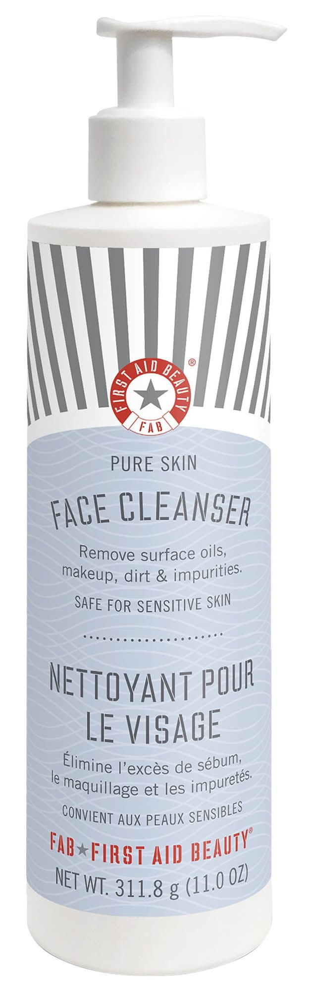 First Aid Beauty Ultra Repair Cream-to-Foam Face Cleanser with Colloidal Oatmeal + Glycerin 11 oz/ 325 mL