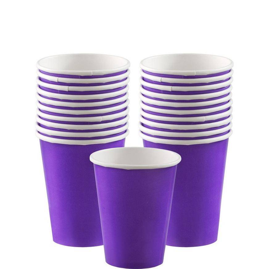 Purple Paper Cups 20ct