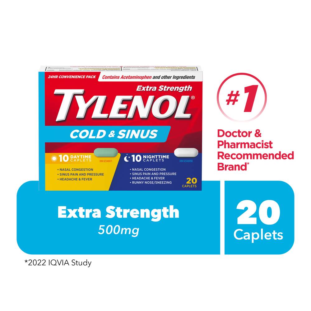 Tylenol Cold & Sinus Day and Night Caplets (10 g)