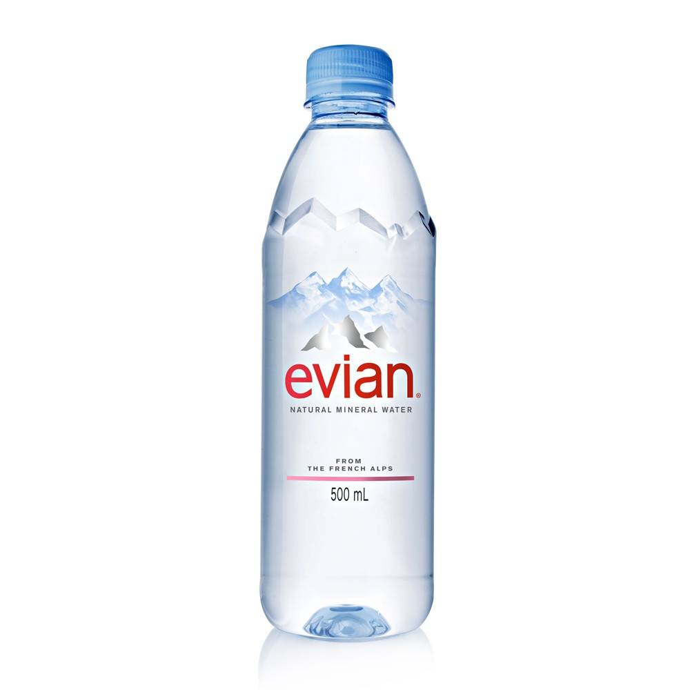 Evian依雲礦泉水500ml <500ml毫升 x 1 x 6Bottle瓶>