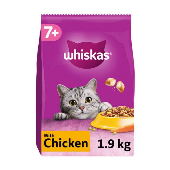 Whiskas with Delicious Chicken 7+ 1.9kg