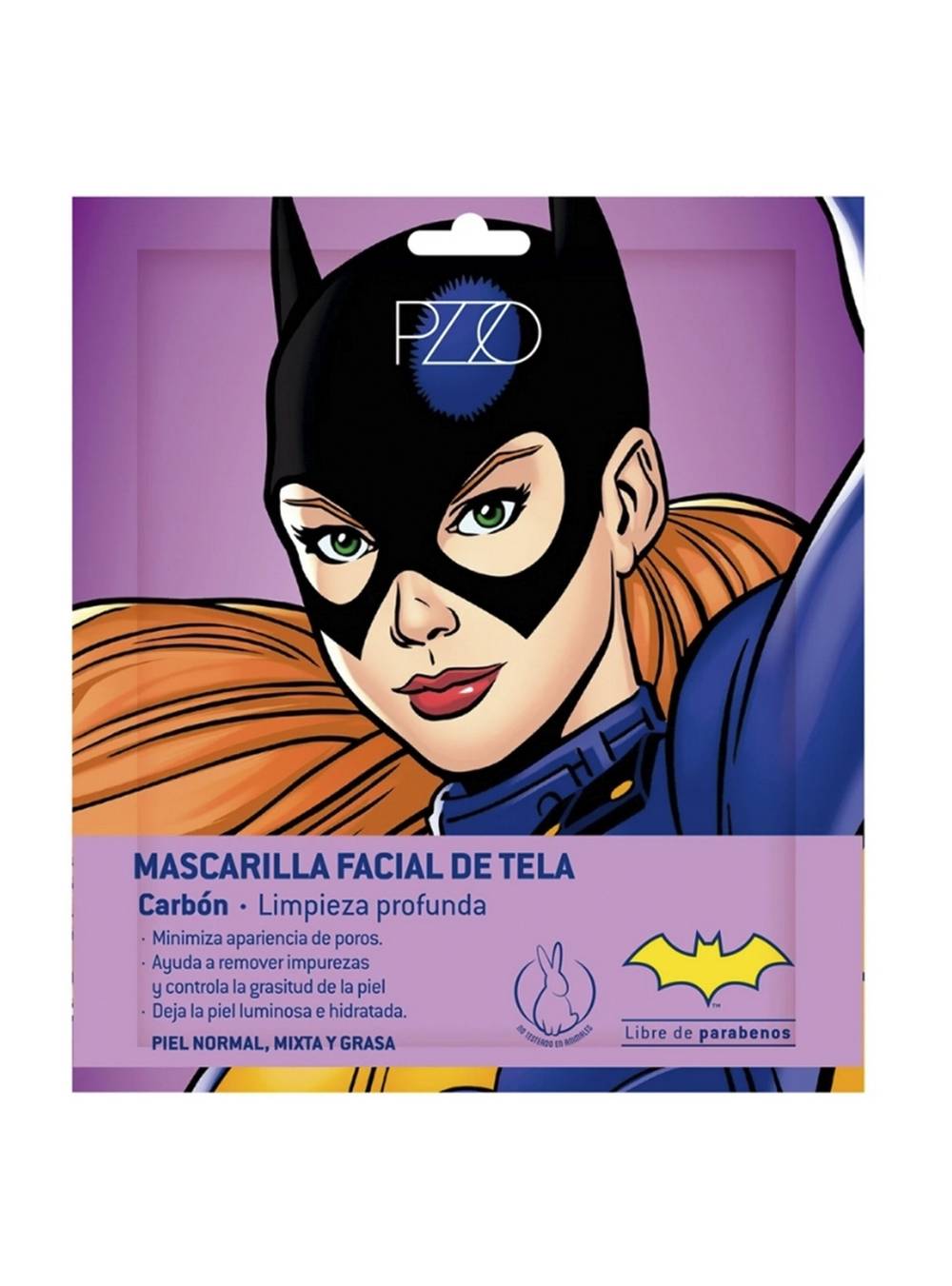 Petrizzio mascarilla facial de tela batgirl carbón (8 ml)