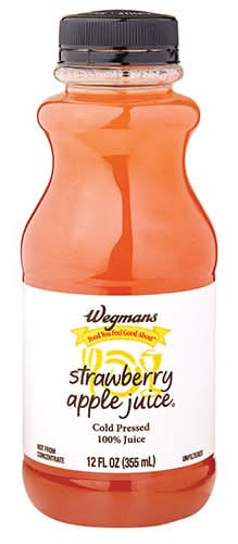 Wegmans Cold Pressed 100% Juice, Strawberry Apple