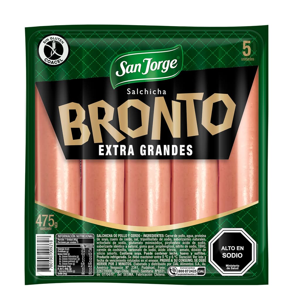 San Jorge · Bronto salchicha - Extra Grande (5 un)