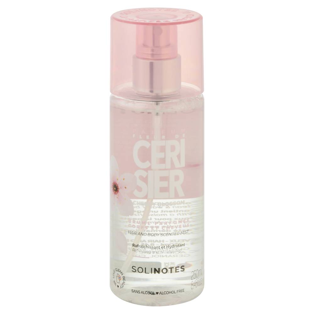 Solinotes Cherry Blossom Hair and Body Scented Mist (250 ml)