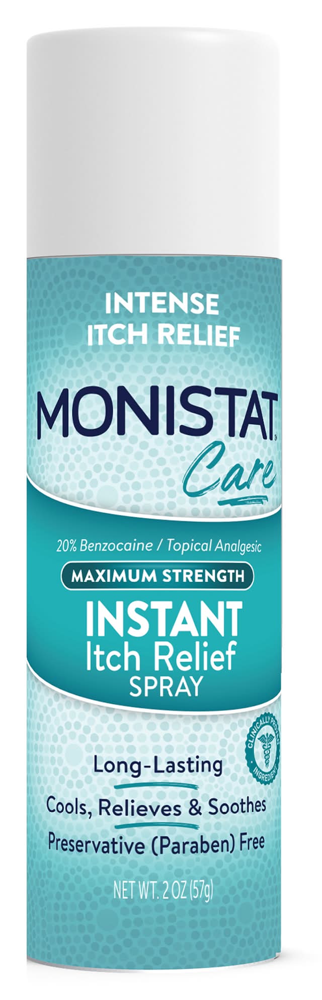 Monistat Care Instant Itch Relief Spray Cools & Soothes Maximum Strength (2 oz)