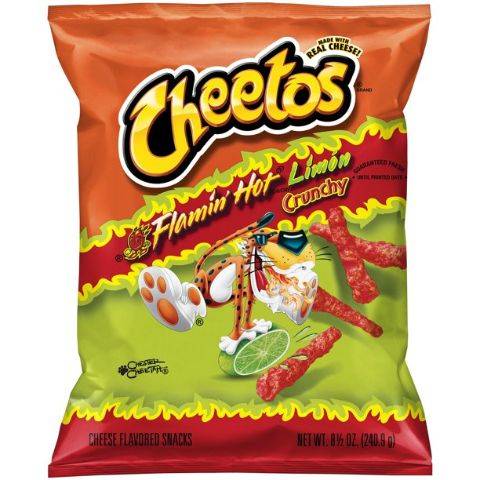 Cheetos Crunchy Flamin Hot Limon 3.25oz