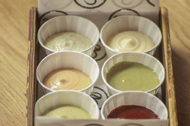 Mix of Six Homemade Sauces