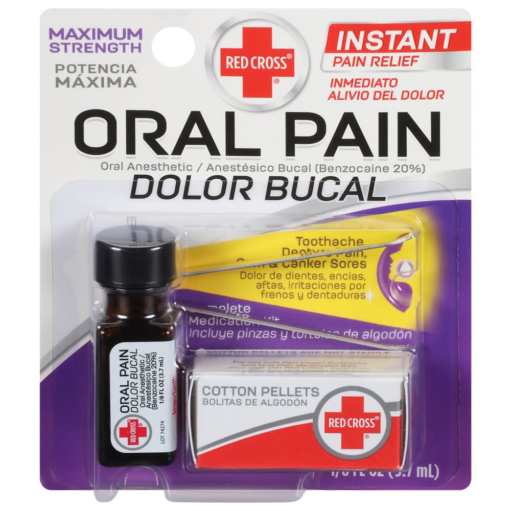 Red Cross Oral Pain Relief Complete Medication Kit (3.7 ml)