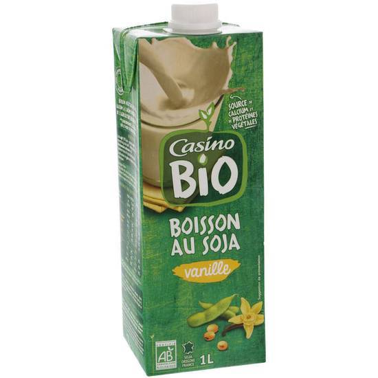 Casino Bio Boisson au soja - Vanille - Biologique 1 L