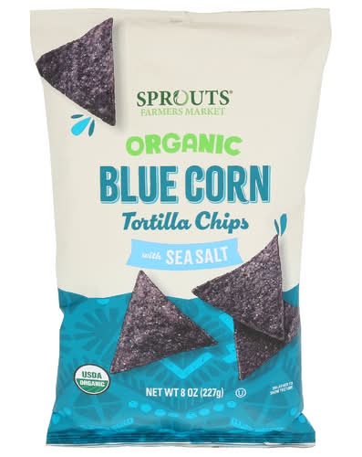 Sprouts Organic Sea Salt Blue Corn Tortilla Chips