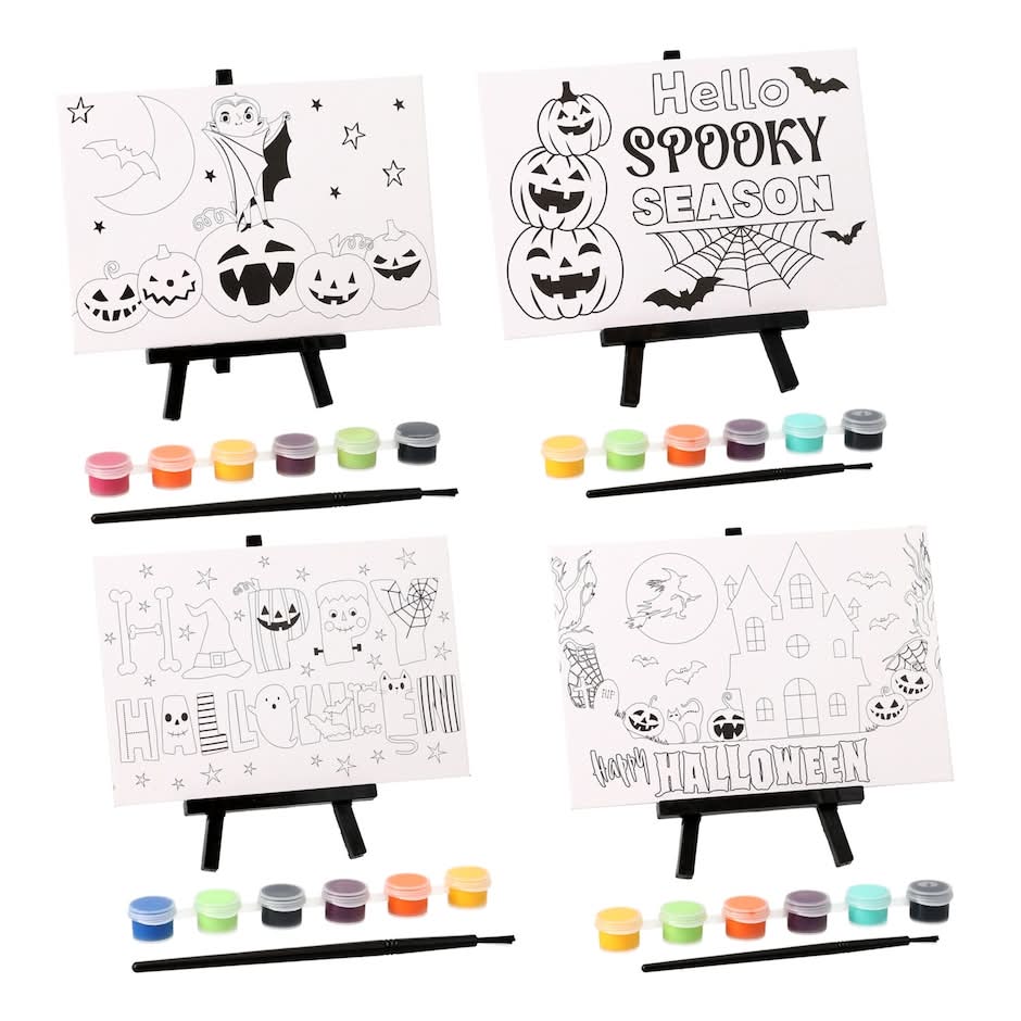 Halloween Paperboard Paint Set (4 ct)