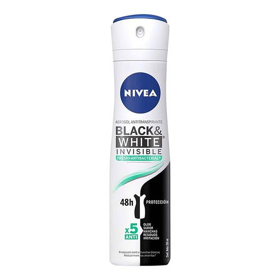 Nivea antitranspirante black & white invisible fresh (aerosol 150 ml)