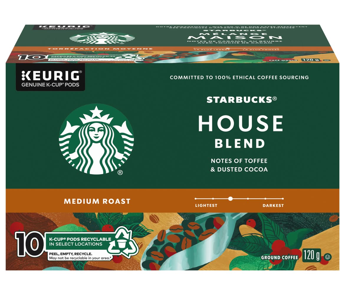 Starbucks House Blend K-Cup Coffee Pods (120 g)