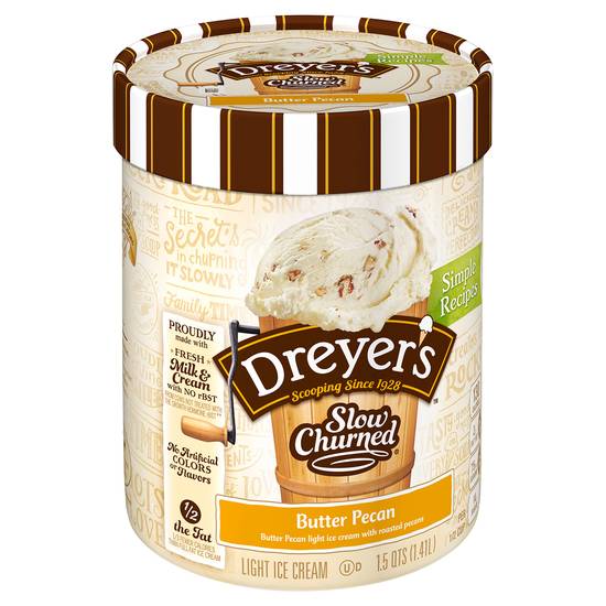 Dreyer's Slow Churned Butter Pecan Light Ice Cream
