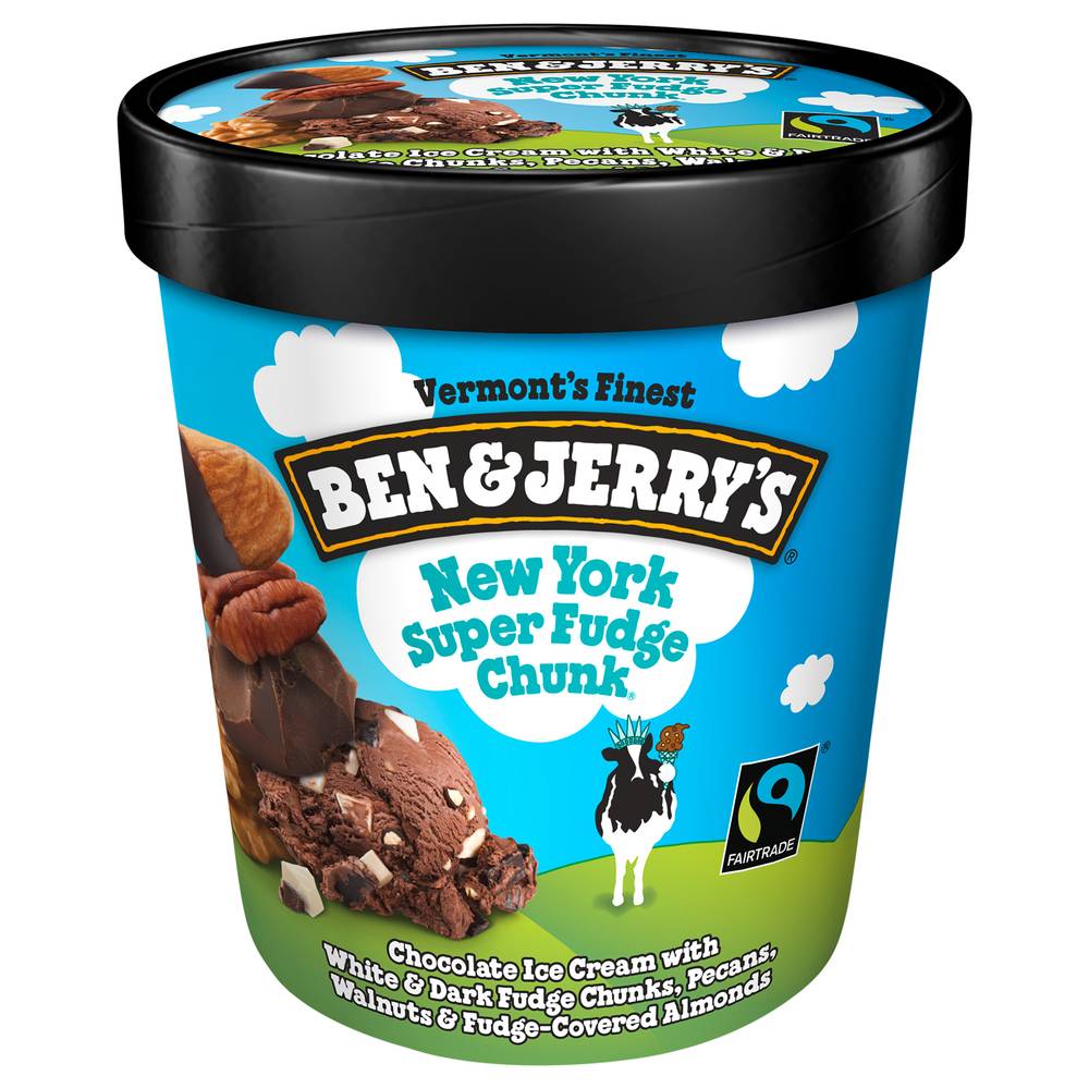 Ben & Jerry's New York Super Fudge Chunk Ice Cream, Chocolate (1 pint)