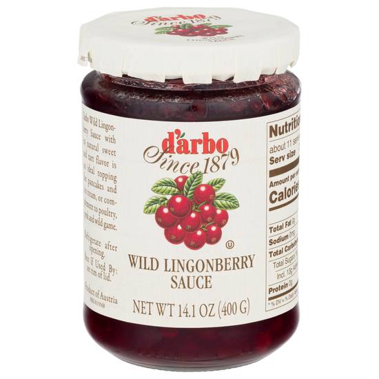 Darbo All Natural Wild Lingonberry Sauce (14.1 oz)