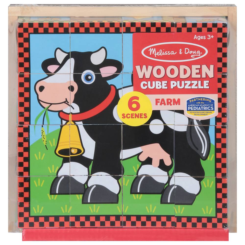 Melissa & Doug Wooden Cube Puzzle