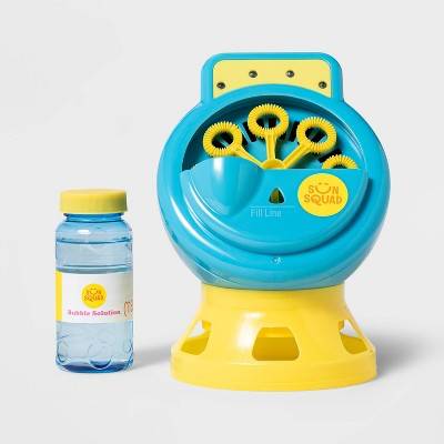 Light-Up Bubble Machine Blue/Yellow - Sun Squad™