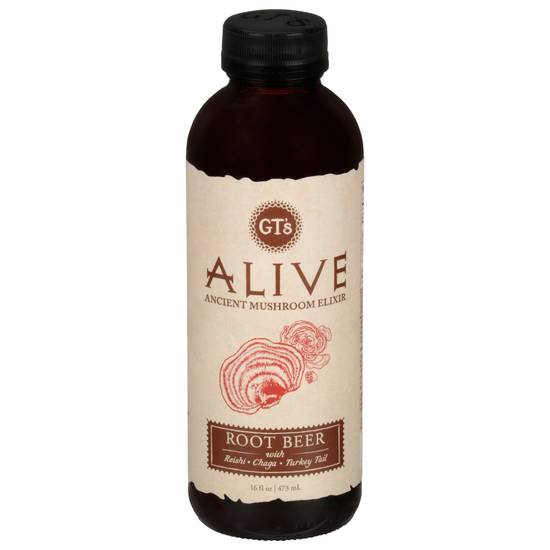 Gt's Alive Ancient Mushroom Elixir (16 fl oz) (root beer)
