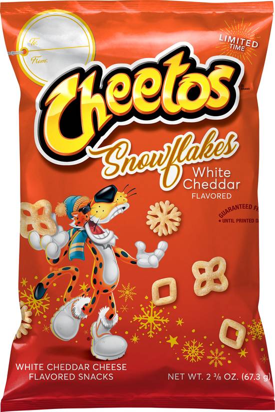 Cheetos Snowflakes Snacks (white cheddar cheese)