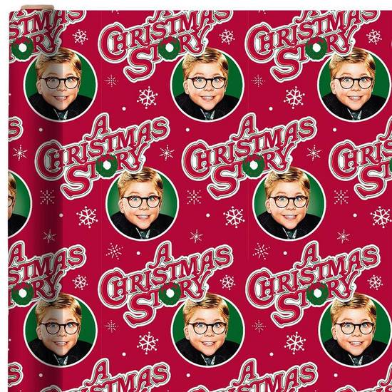 Red Ralphie Gift Wrapping Paper, 9ft x 40in (30 sq ft) - A Christmas Story